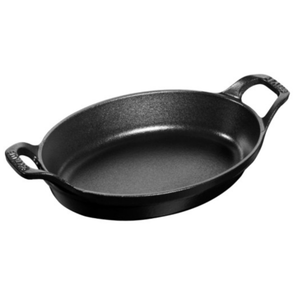 STAUB Oval Cast Iron Oven Dish 28cm – 1.6L Black
