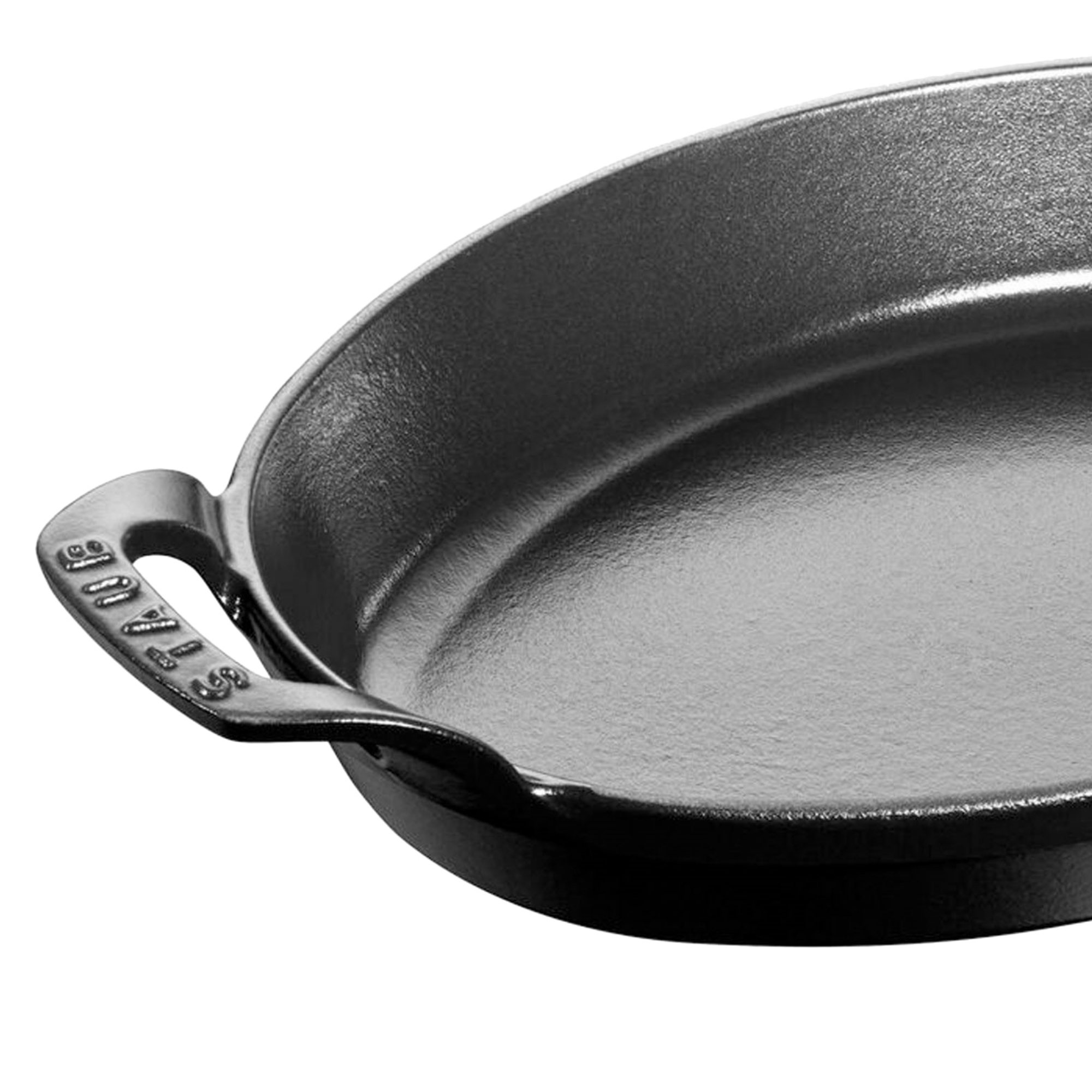STAUB Oval Cast Iron Oven Dish 28cm – 1.6L Black - Image 2