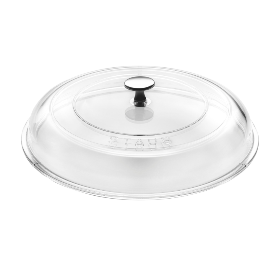 Staub Saute Pan with Glass Lid Cherry - 28cm - Image 2