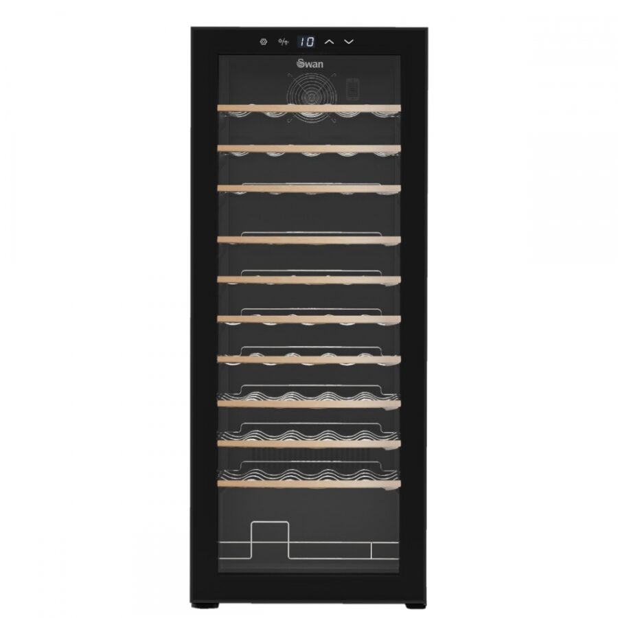 SWAN 55 BOTTLE WINE COOLER WITH WOODEN SHELVES - Image 2
