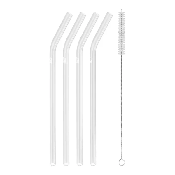 Zwilling Sorrento Glass Straws-5PC