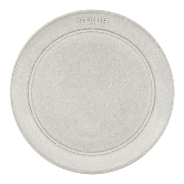 Staub Limited Stock 15cm White Truffle Round Plate