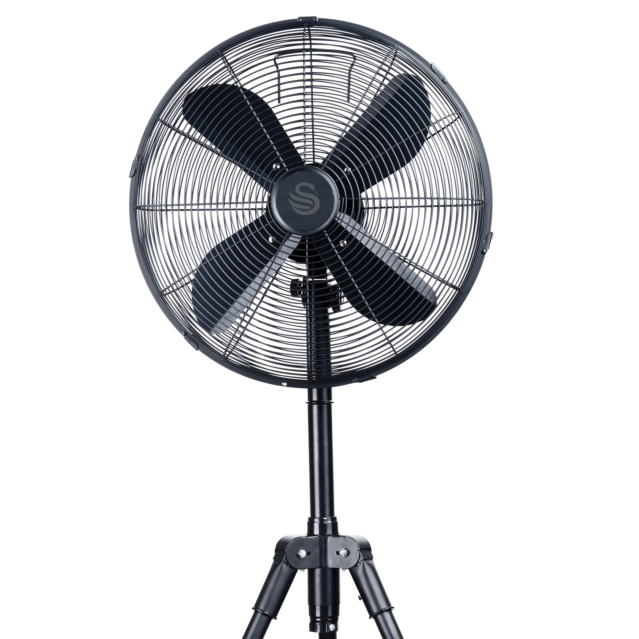 swan-stealth-black-45cm-tripod-pedestal-fan Front