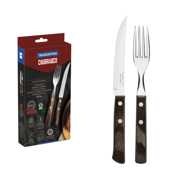 TRAMONTINA BRAAI CUTLERY SET-12PC