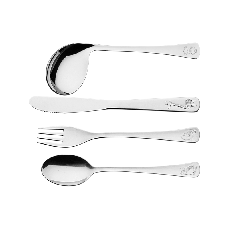 Tramontina 4pc. Children's Cutlery Set, Stainless Steel