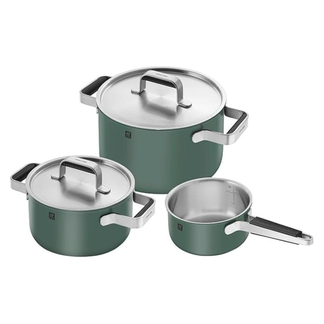 Zwilling Pure Stainless Steel POTSET-5PC Green