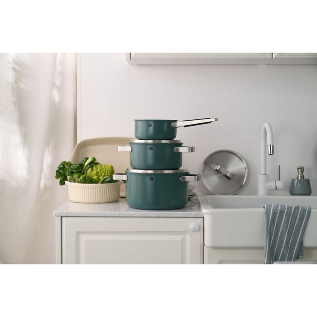 Zwilling Pure Stainless Steel POTSET-5PC Green - Image 4