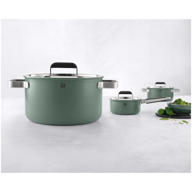 Zwilling Pure Stainless Steel POTSET-5PC Green - Image 2