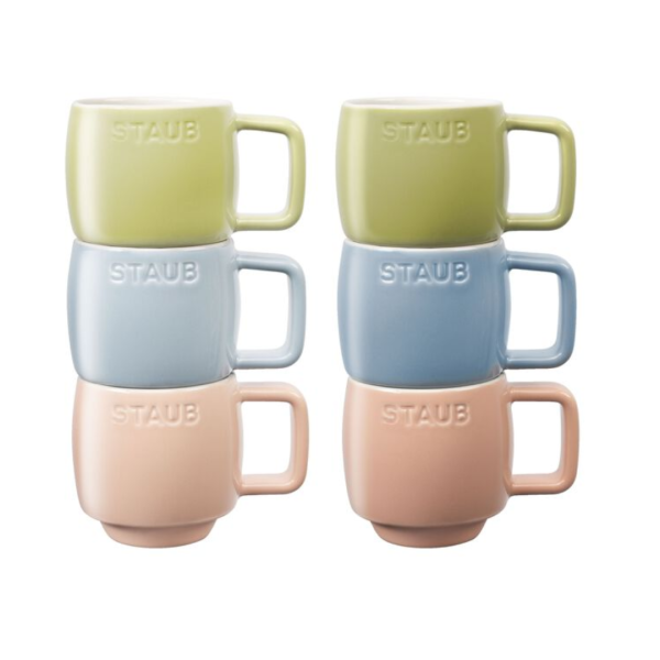 STAUB CERAMIC Limited Stock Macaron Coffee Mug Set 100 ml - 6PC