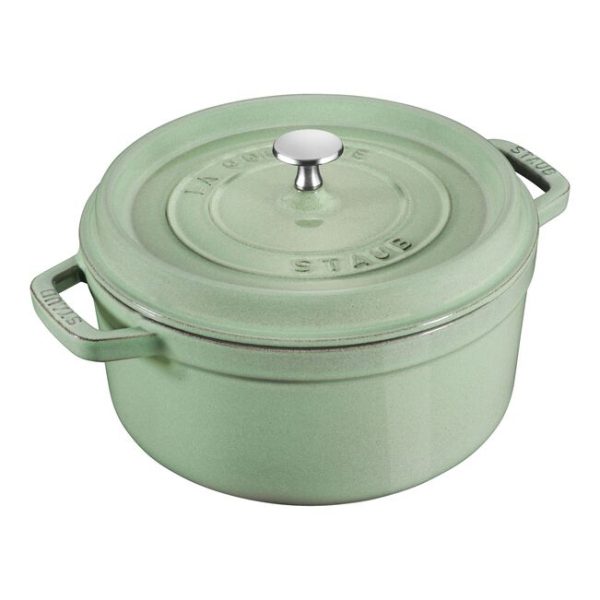 Staub Sage Round Cast Iron Casserole