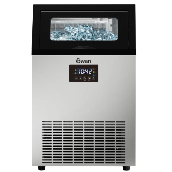 Swan 50KG Stainless Steel Plumbed-In Ice Maker